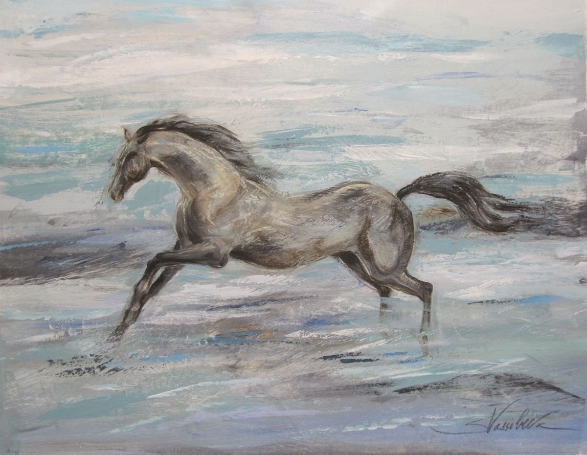 Horse by the Sea by Silvia Vassileva