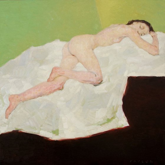 modern style nude impressionist woman : anna