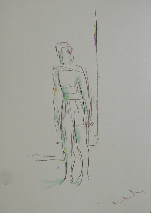 The Single Figure 16, 21x29 cm by Frederic Belaubre