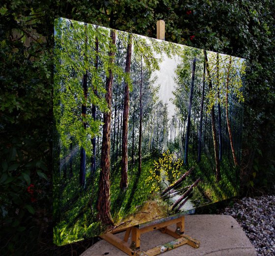 Light Refracting Through the Forest  61cm x 92cm