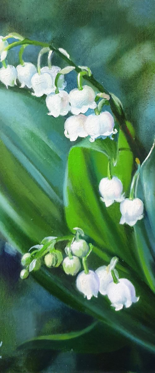 Delicate lilies of the valley. by Anna Bessonova (Kotelnik)