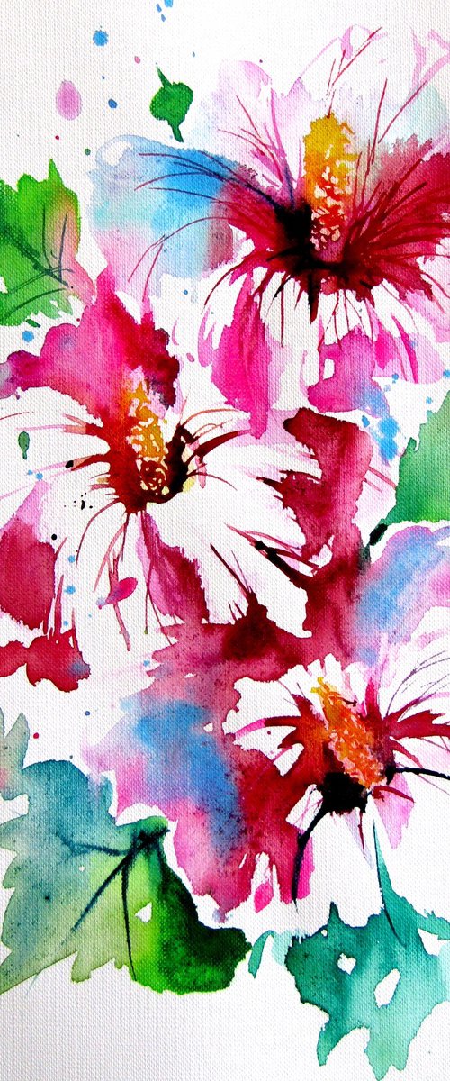 Three flowers by Kovács Anna Brigitta