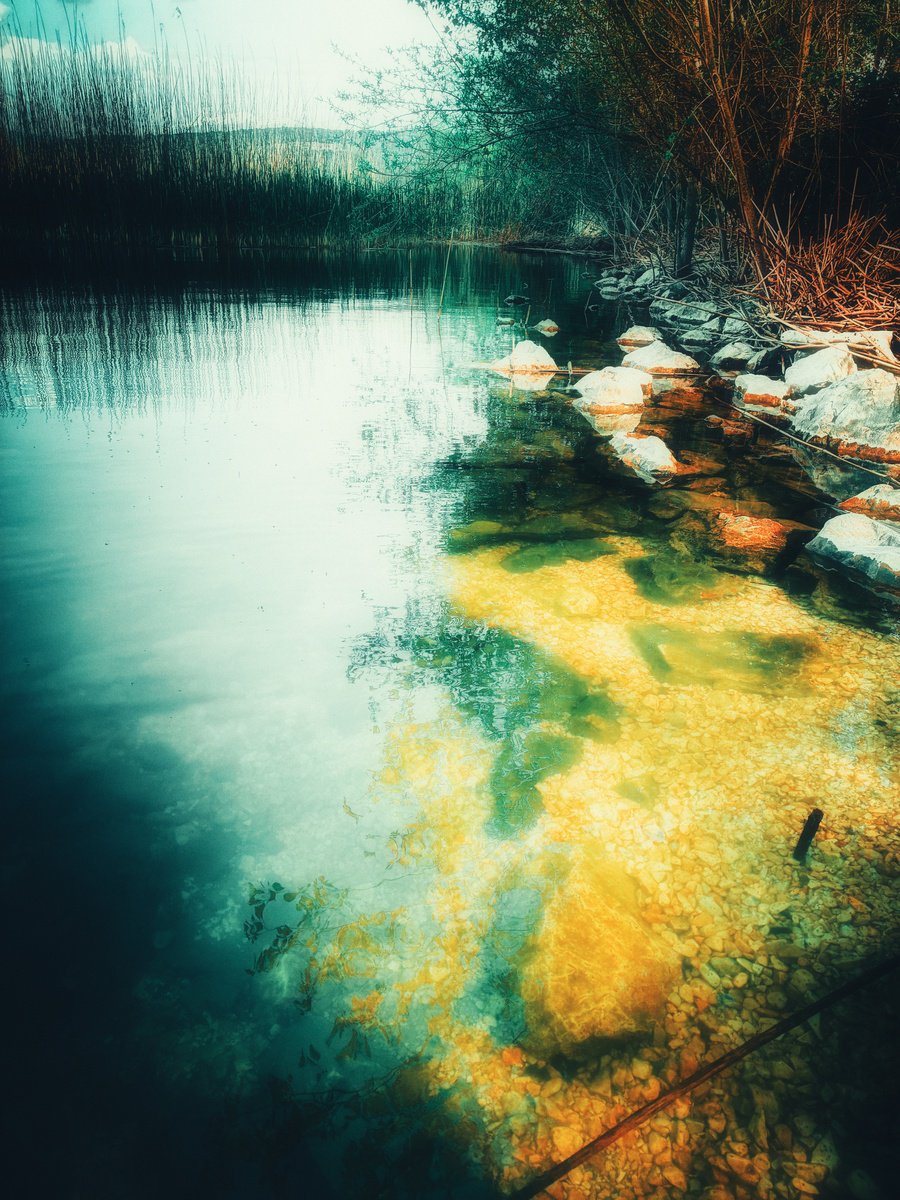 Impressionistic Photograph , Lake By Nektaria Thalia, 20 X 24, Artwork For Sale On Artfinder