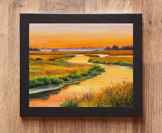 Golden hour in the marsh