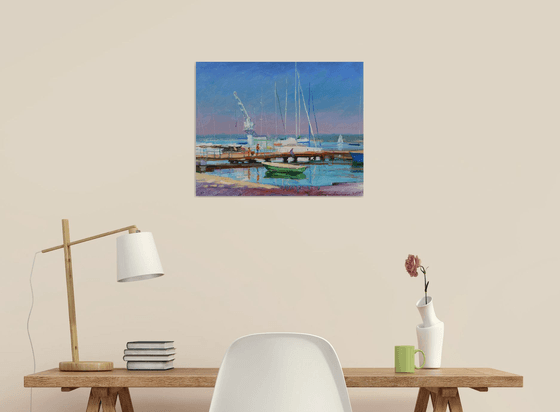 At the yacht club