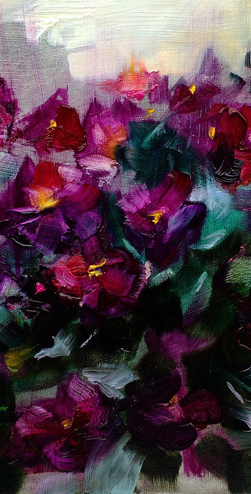 Magenta Blooms by Bozhena Fuchs