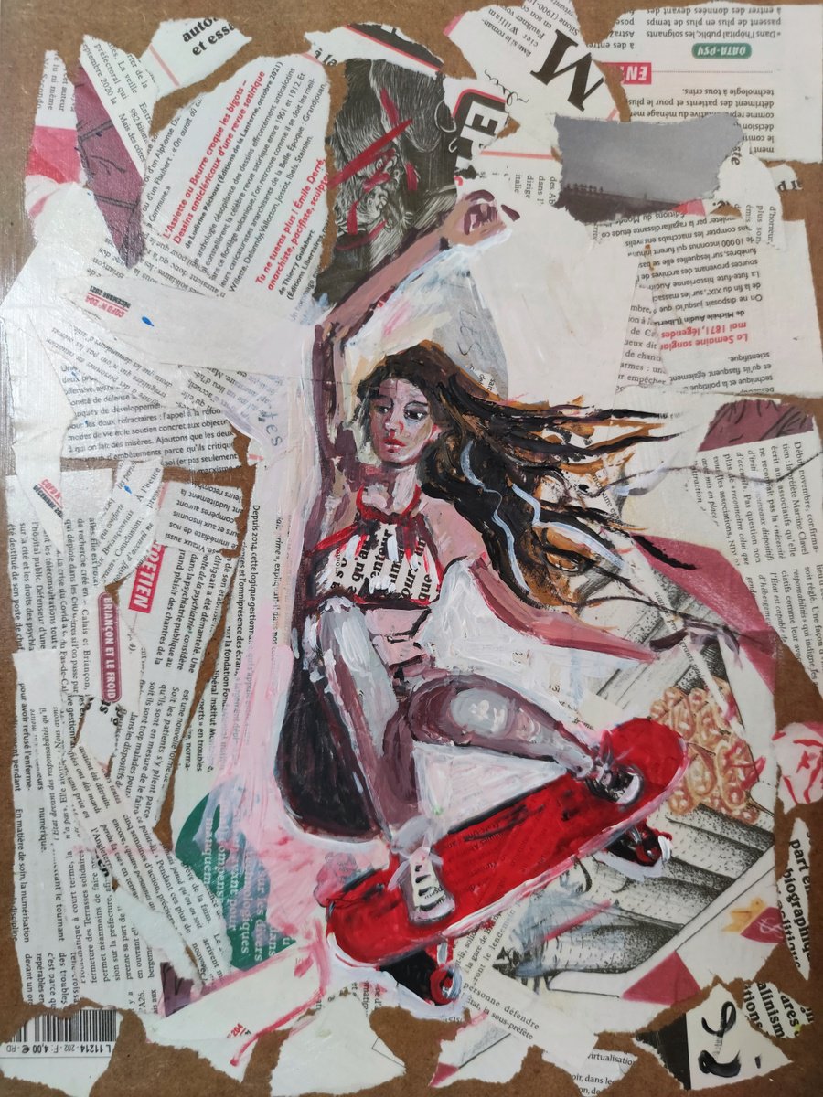 Skate Girl by Linda Clerget