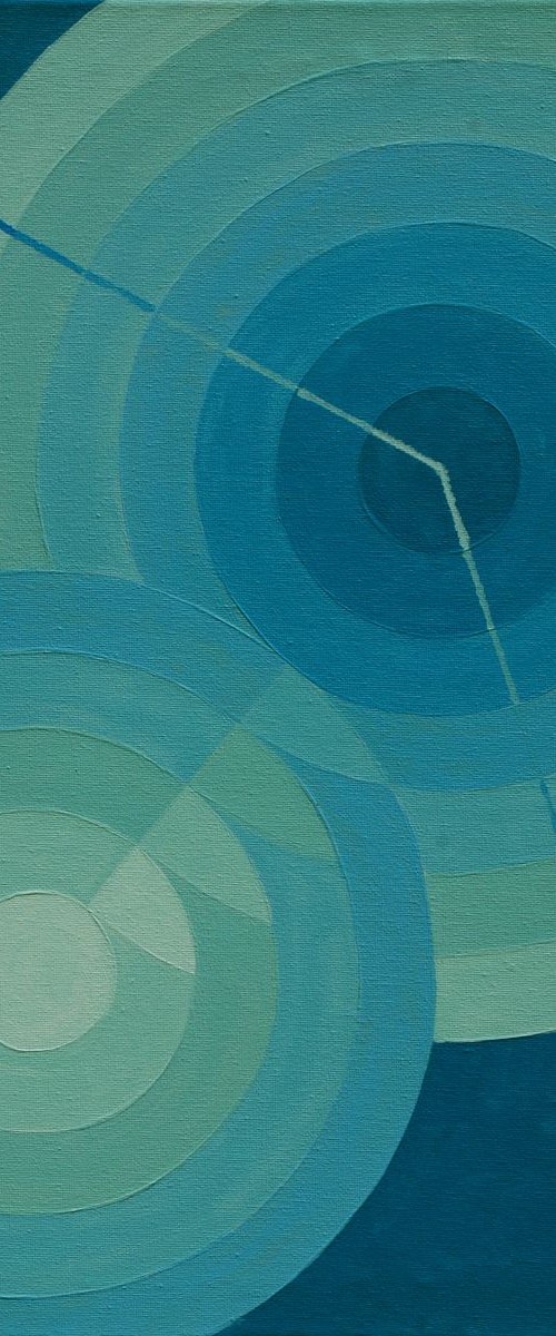 Geometric 006 (5+7 circles, 3 centimetres, 50 degrees) by Stephen Beer