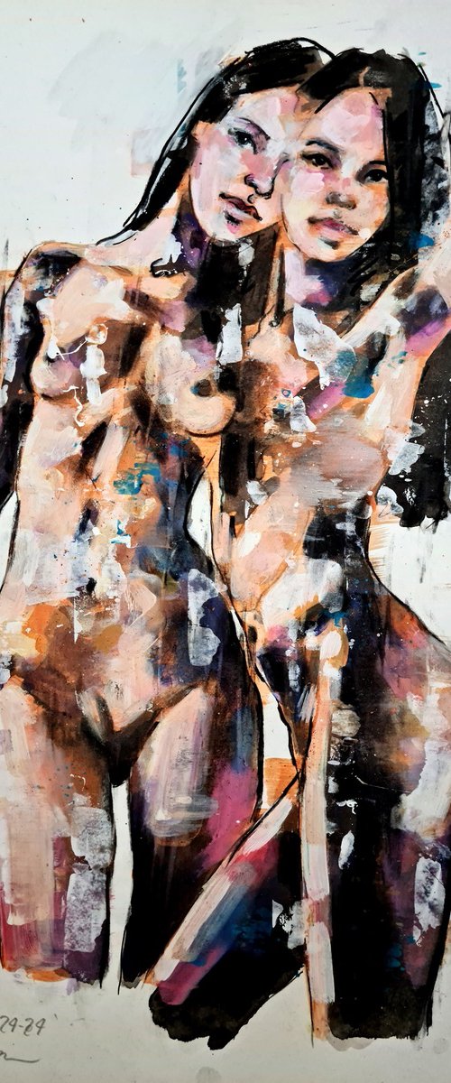 Two figures 3-24-24 by Thomas Donaldson