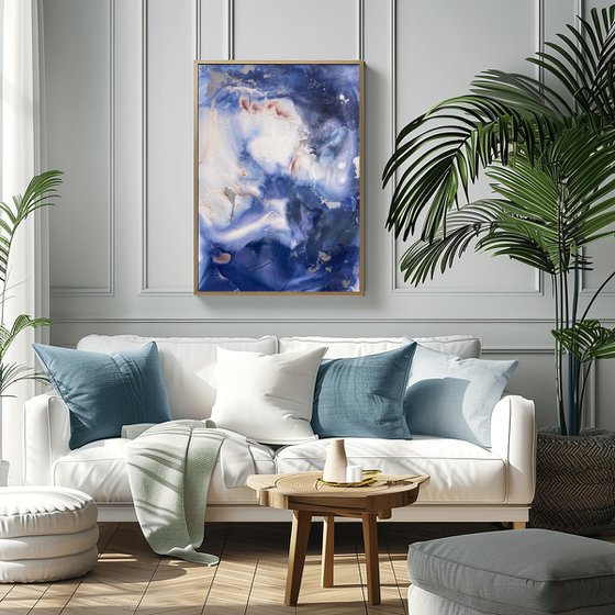 Lavender Abstract Wall Art