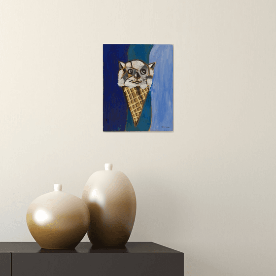 Two Flavor Cat Cone