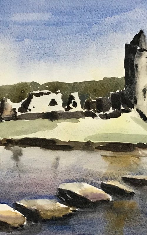 Ogmore castle by Vicki Washbourne