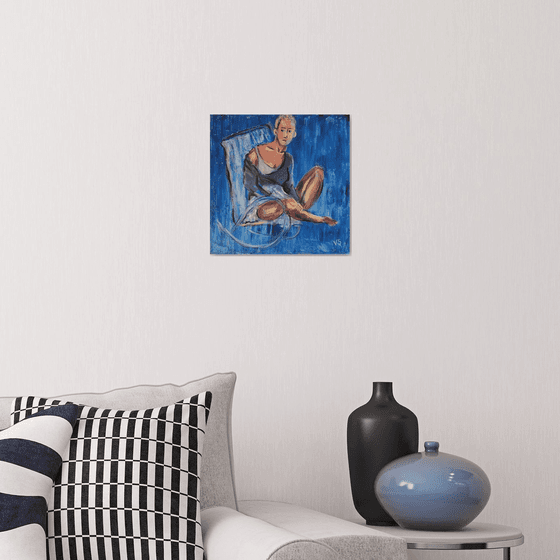Woman in a chair