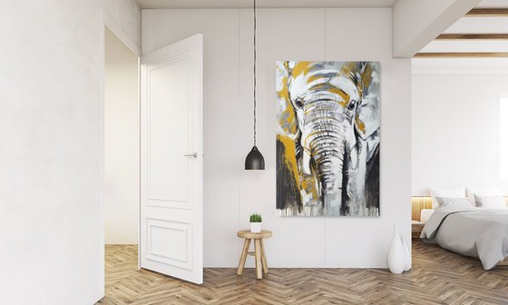 Elephant #2 - 80 x 120 cm