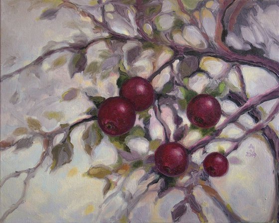 Raspberry Oberland Apple 50x40 cm