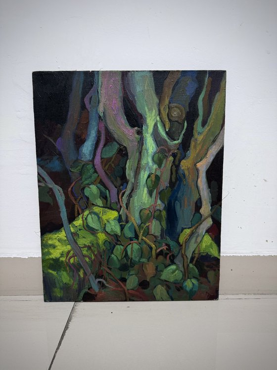 “Among the trees”