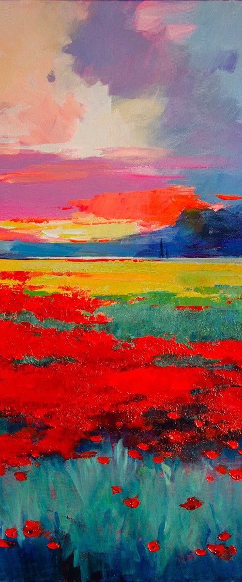 The improvisation of red by Tetiana Bond