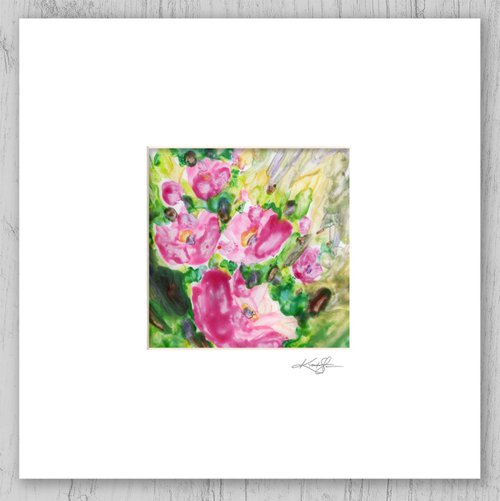 Encaustic Floral 16 by Kathy Morton Stanion