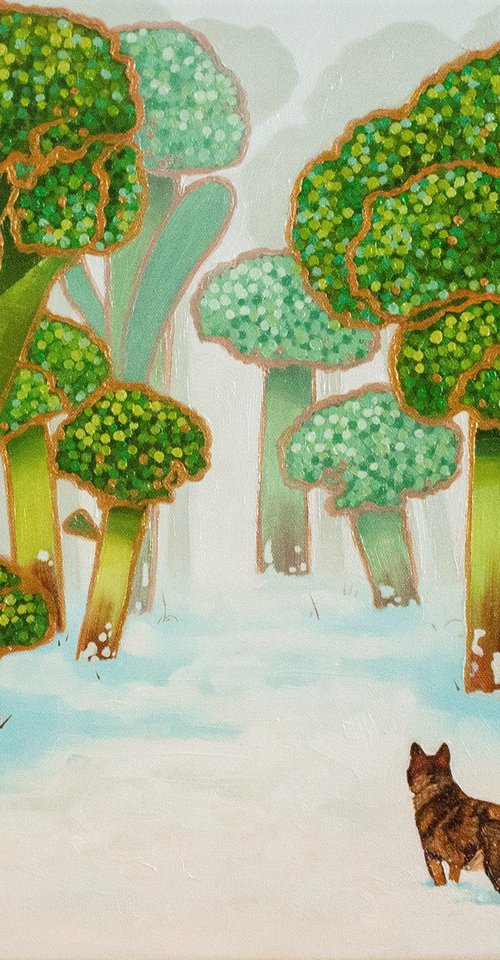 Broccoli forest by Yue Zeng