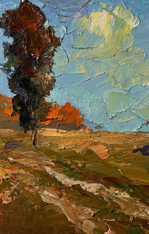 Across the Autumn Field by Boris Serdyuk