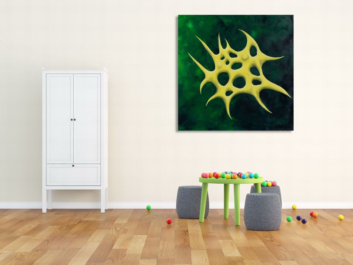 OU812 (80 x 80 cm) (approx 32x32) oil by Ansgar Dressler