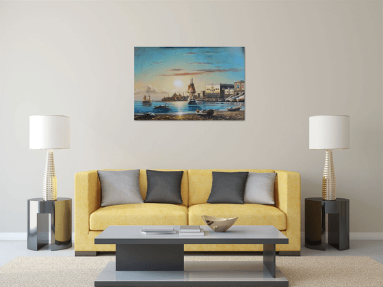 Port (120x80cm, oil painting)