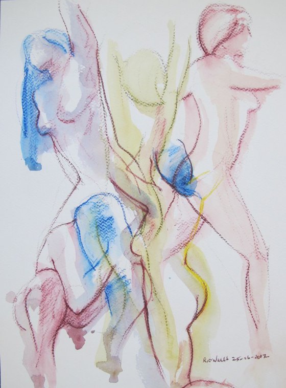overlapping nudes