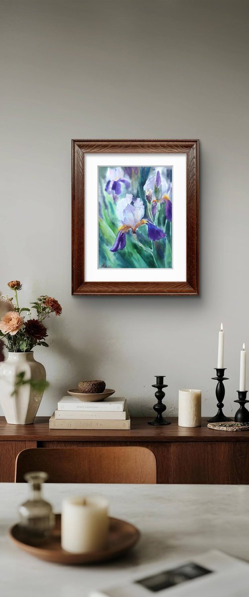 Iris flowers by Ann Krasikova