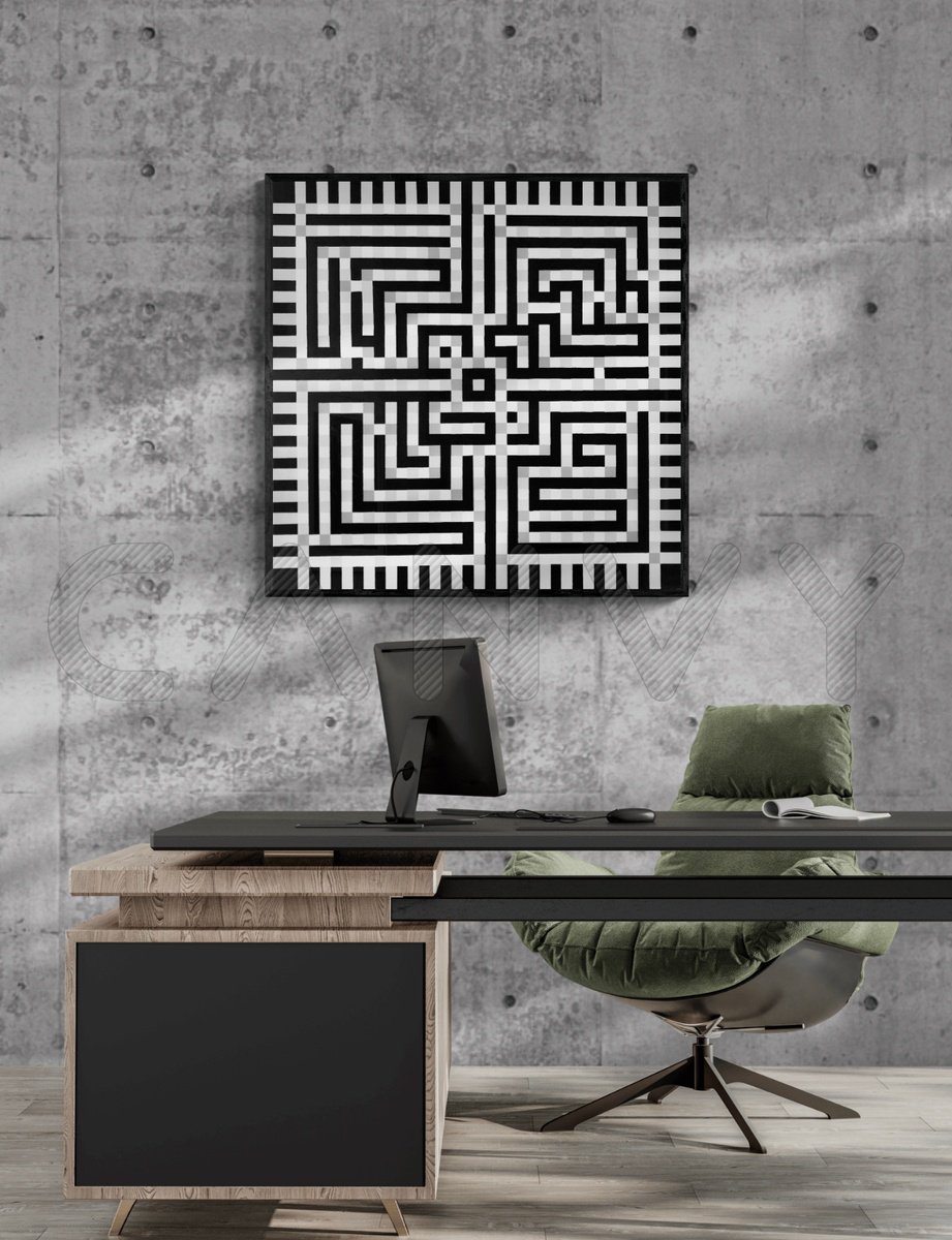 Pixels #5 - Matrix Barcode By Lucyanne Terni, 39 X 39, Artwork For Sale On Artfinder