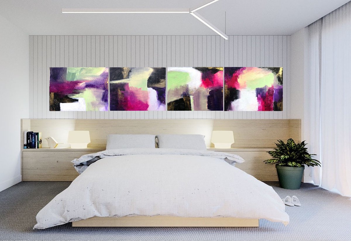 A Abstract Love Letters Extra Large Painting by Maxine Anne Martin