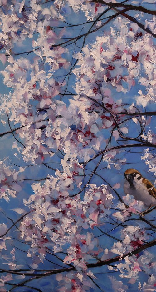 "Three Among the Flowers" by Gennady Vylusk