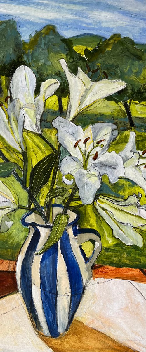 Garden studio lillies by Christine Callum  McInally