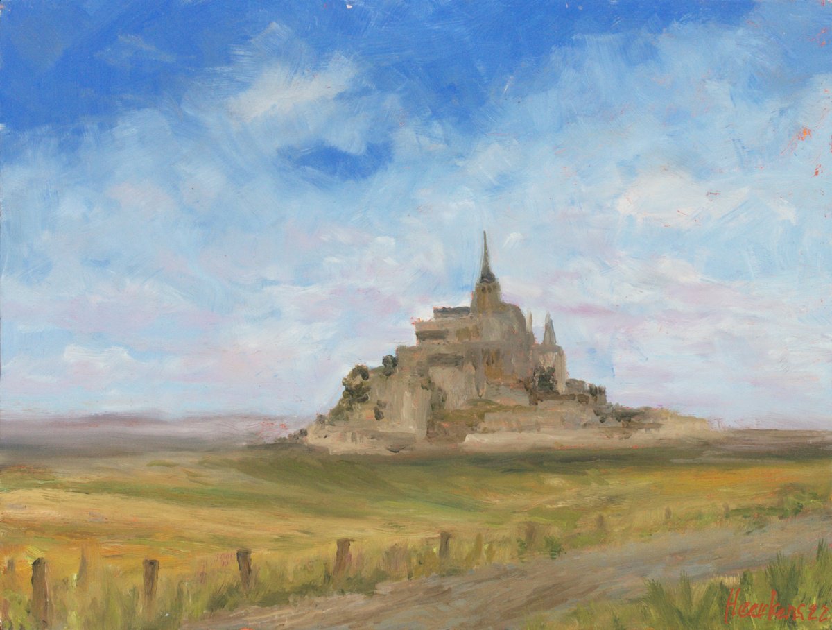 Mont St Michel Normandy by Egidius Heerkens