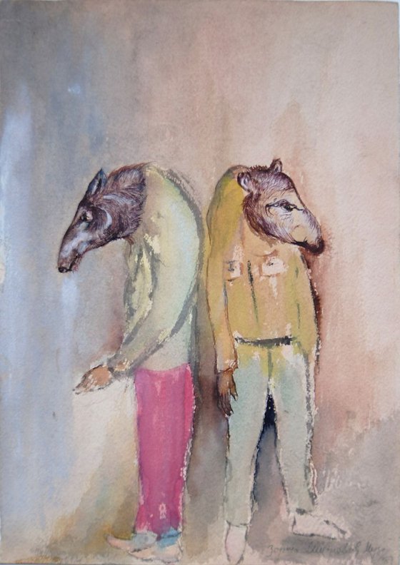 Friends / 36.5 x  25.5 cm