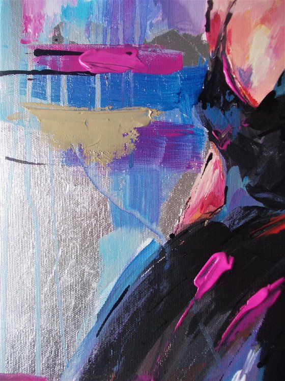 Crescendo- Figurative Painting on Canvas- Ballerina Painting on Canvas