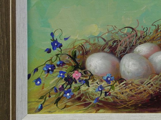 "New Life" Original art still life Framed