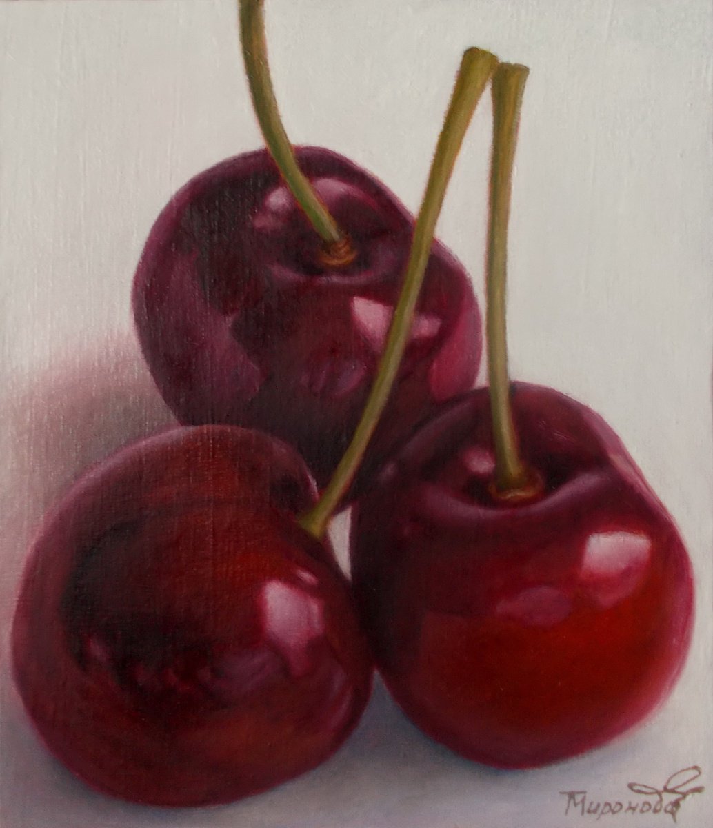 Three Graces, cherry art by Tatyana Mironova