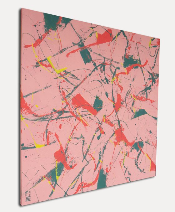 Fragments pink square
