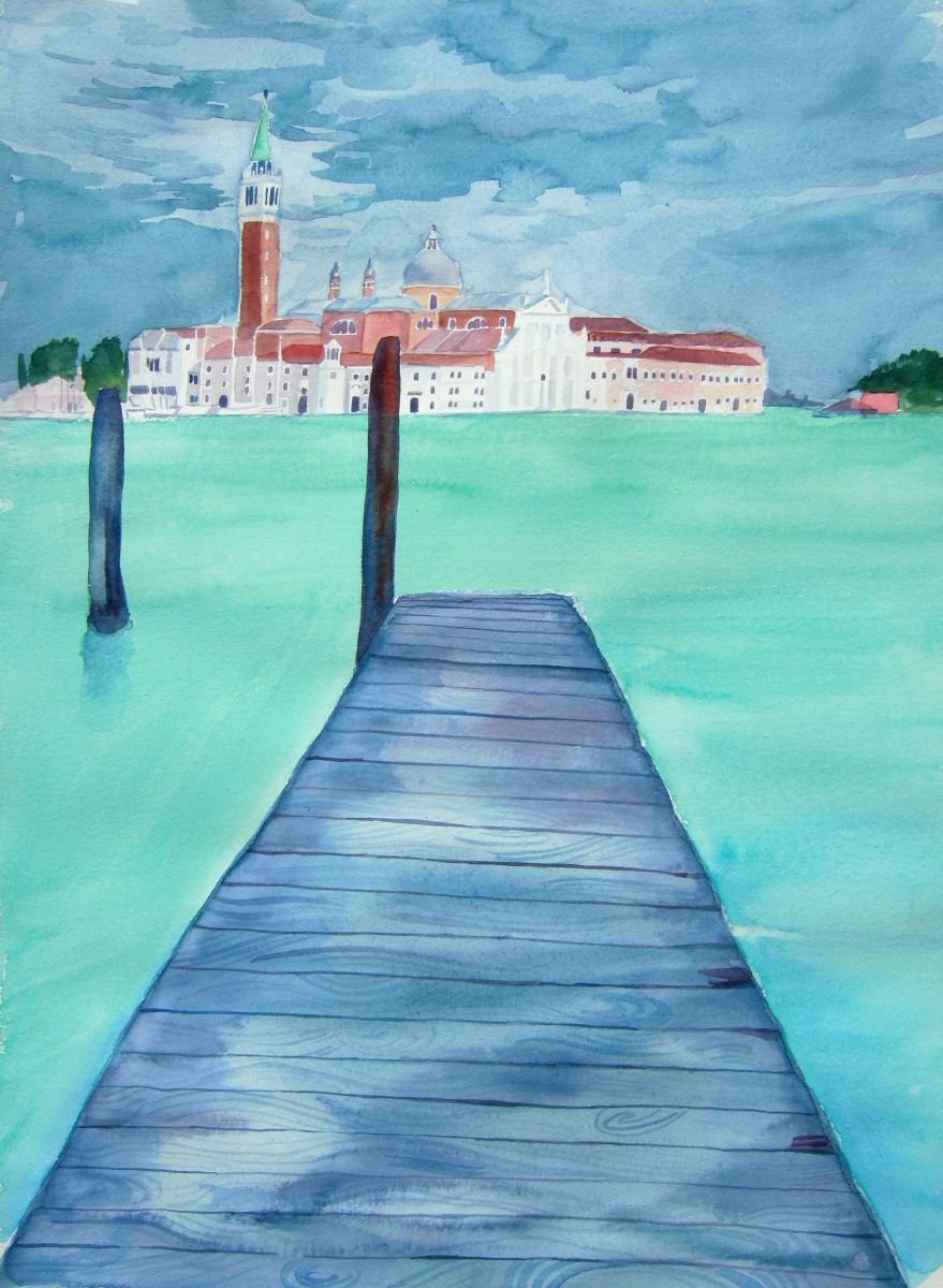 Campinale de san marco-Venice Painting by Mary Stubberfield