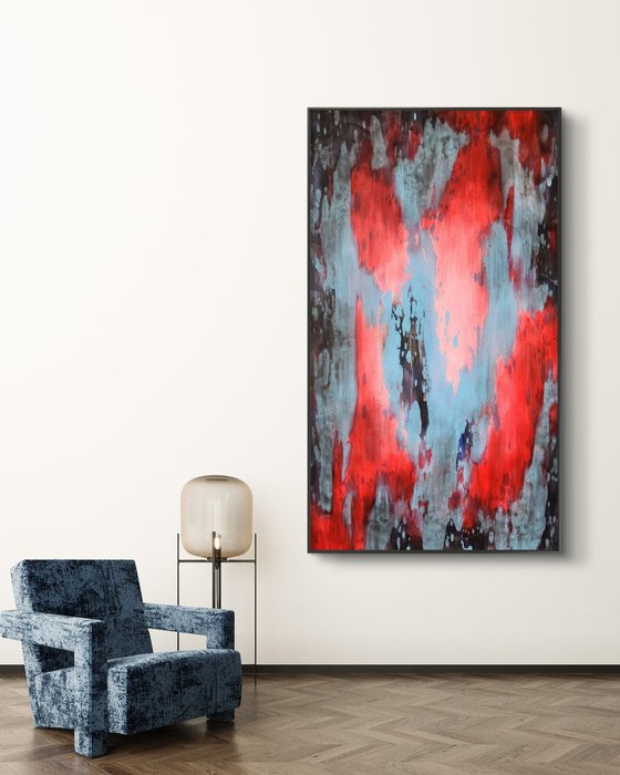 REFLECTION V - Contemporary Abstract Painting