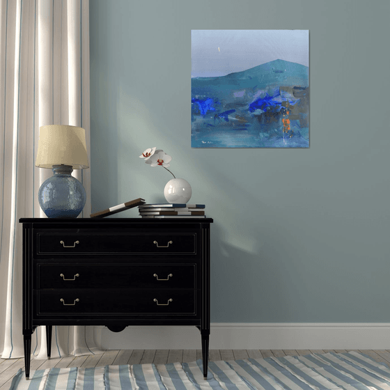 Mountains Painting Acrylic Painting Original on Canvas Fine Art Modern