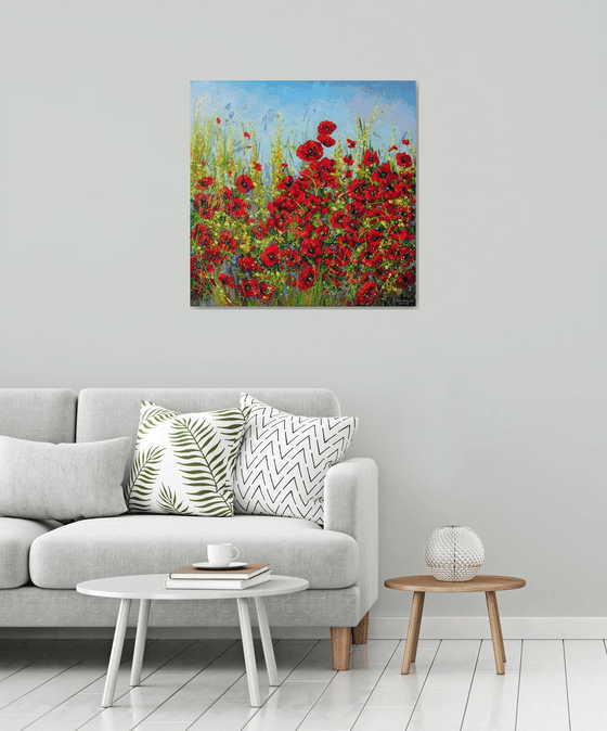 Flower Landscape "Poppies"