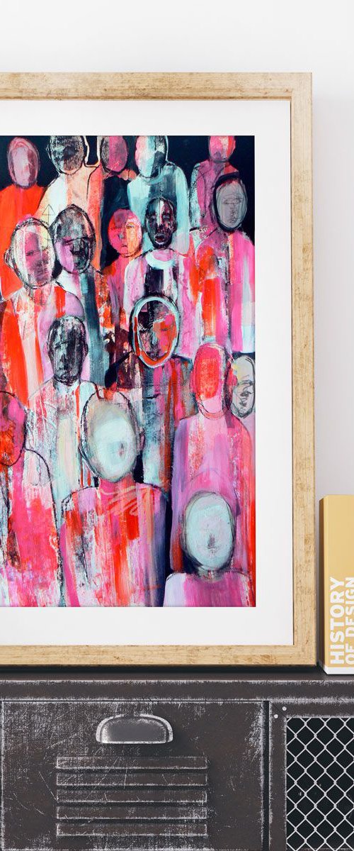 Study of a crowd #6 by Carolynne Coulson