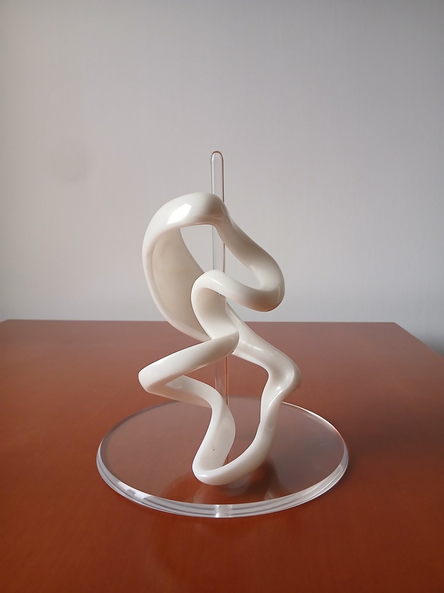 Abstract Stone Sculpture By Massimiliano Capraro, 6 X 9", The Musician, Original Artwork