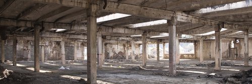 An abandoned factory, Bucovina, Romania by Julia Clay