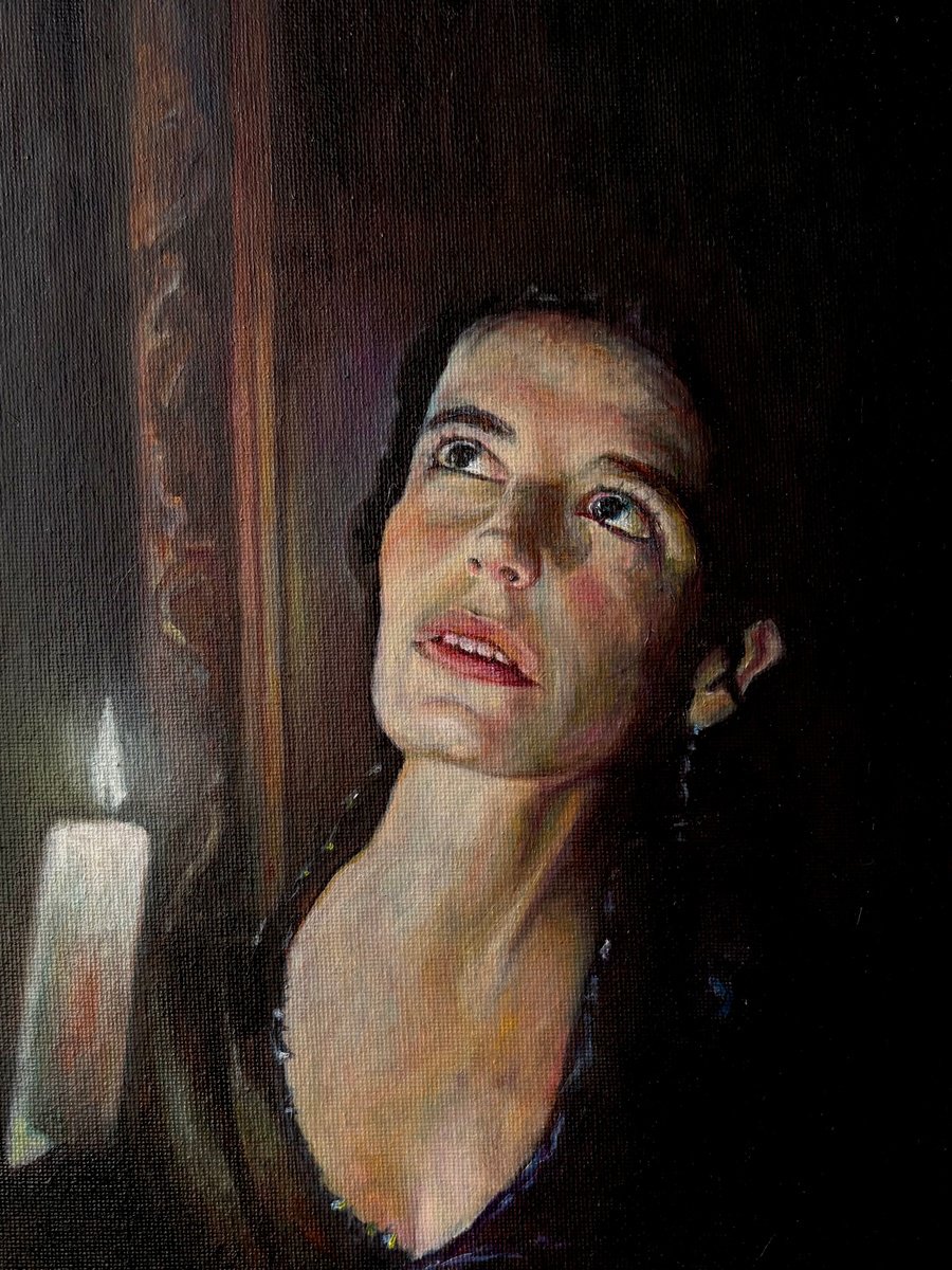 Photorealistic Oil Painting , The Seance By Anastasiya Kostyuk, 8 X 12, Artwork For Sale On Artfinder