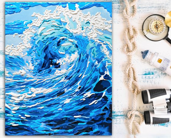 Abstract ocean wave