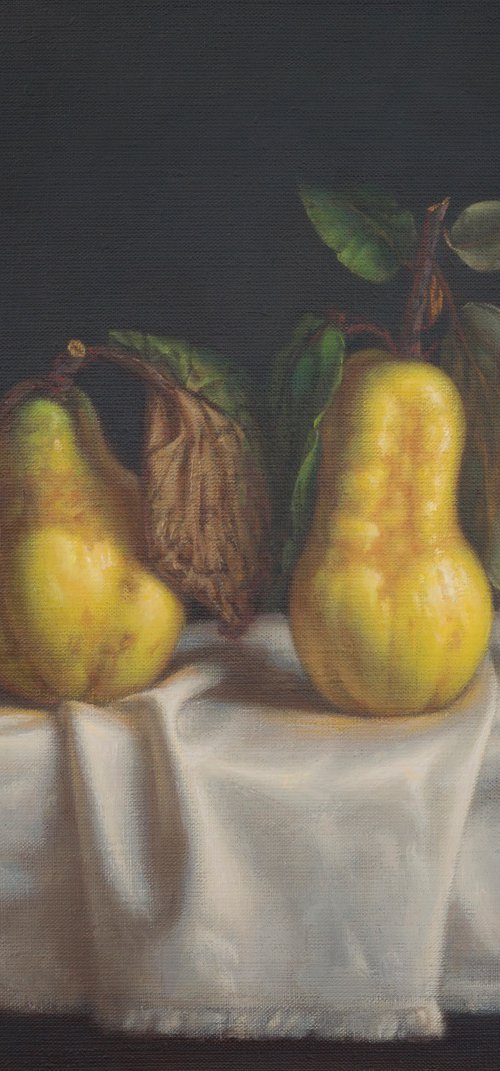 Still life with quinces by Irina Trushkova
