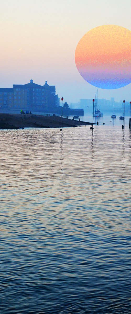 Last light on the Adur by Christopher West