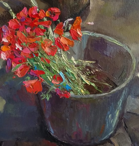 Tulips in a Bucket